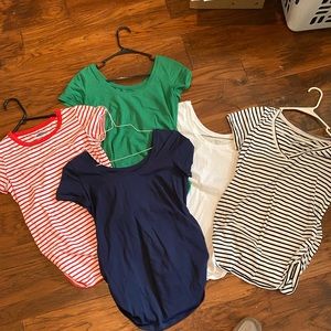 Lot of old navy maternity shirts